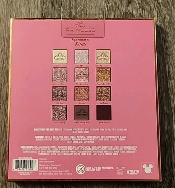 Disney Princess Aurora Sleeping Beauty Eyeshadow Palette – 12 Color Collection