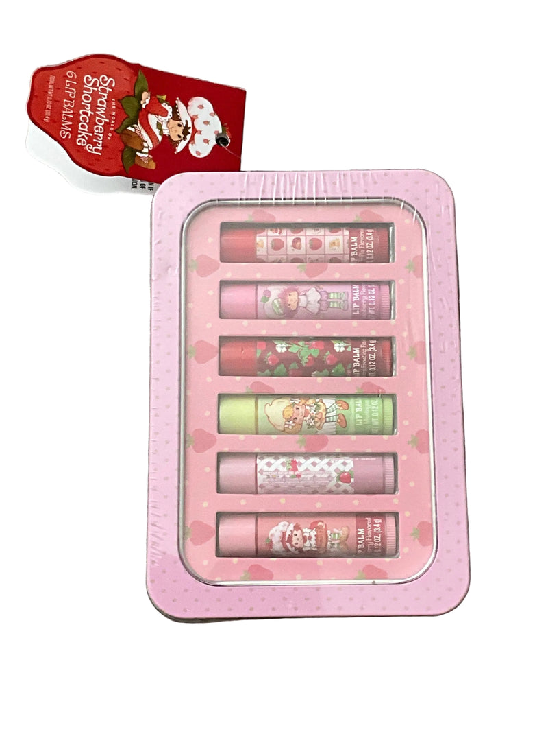 Taste Beauty Strawberry Shortcake 6 Flavored Lip Balm Set in Collectible Tin