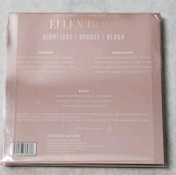 Ellen Tracy Shimmer Glow Complexion Palette – Highlighter, Bronzer & Blush