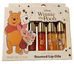 Disney Winnie the Pooh & Piglet Honey Scented Lip Oil Set 4 Piece