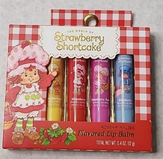 Strawberry Shortcake & Friends Flavored Lip Balm Set – 4 Piece