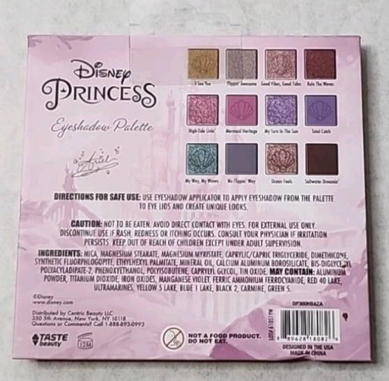 Disney Princess The Little Mermaid Ariel 12-Color Eyeshadow Palette
