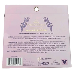 Disney Princess Cinderella & Belle Rosehip Infused Lip Oil Set | 4 Piece Hydrating Lip Gloss