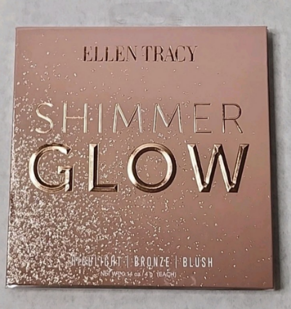 Ellen Tracy Shimmer Glow Complexion Palette – Highlighter, Bronzer & Blush