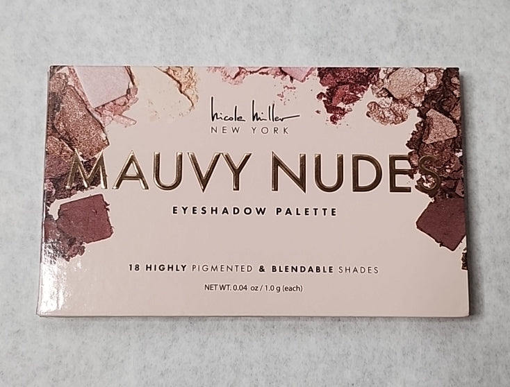 Nicole Miller Mauvy Nudes Eyeshadow Palette – 18 Highly Pigmented Shades