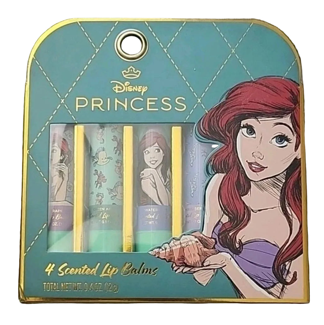Disney Princess Ariel 4 Scented Lip Balms Set – The Little Mermaid