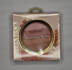 Ellen Tracy Bronzer & Blush Palette – Compact Duo – Natural Glow