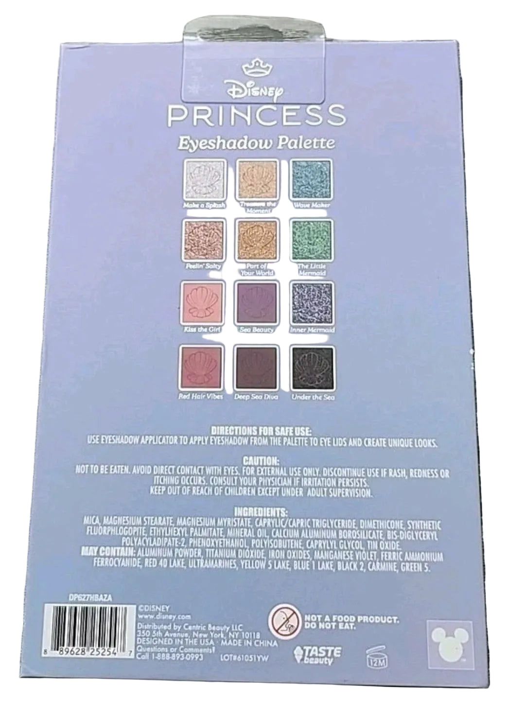 Disney Princess Ariel 12 Color Eyeshadow Palette with Mirror – The Little Mermaid