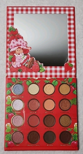 Strawberry Shortcake & Custard 16-Color Eyeshadow Palette with Mirror
