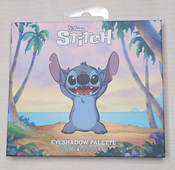 Disney Lilo & Stitch 12-Color Eyeshadow Palette with Mirror | Tropical Makeup Palette