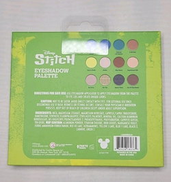 Disney Stitch 12-Shade Eyeshadow Palette | Lilo & Stitch Makeup Palette with Mirror